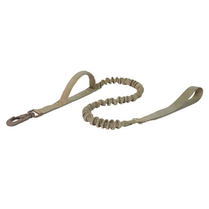 Tactical Dog Collar Leash - Collars - TinPaw - Khaki Tactical Leash - L - SU00114743 - Khaki Tactical Leash - L