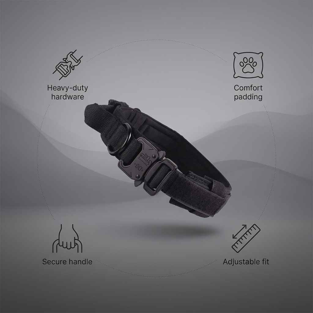 Tactical Dog Collar Leash - Collars - TinPaw