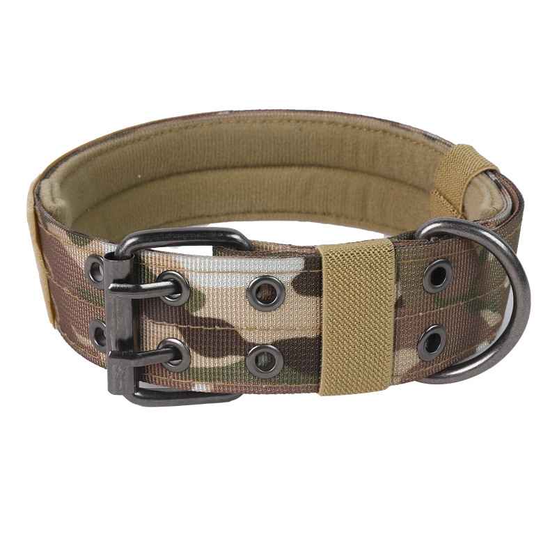 Tactical Dog Collar Leash - Collars - TinPaw - Camouflage Double - Buckle Collar - XL - SU00114743 - Camouflage Double - Buckle Collar - XL