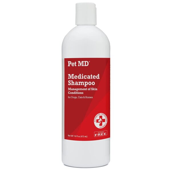 Pet MD - Medicated Shampoo for Dogs, Cats 