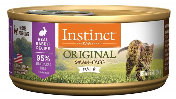 Instinct Original Grain Free Real Rabbit Recipe Natural Wet Canned Cat Food