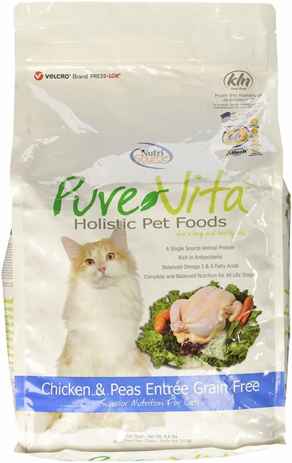 Pure Vita Grain free Chicken and Peas cat food